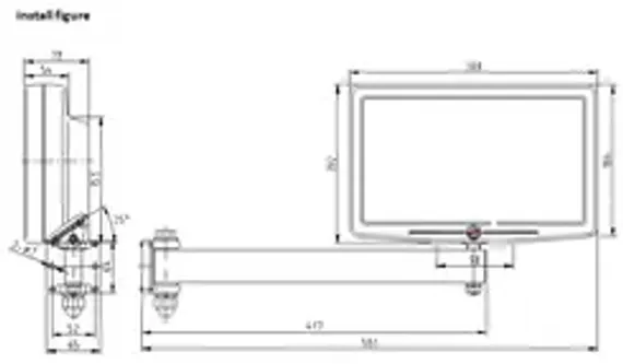 Измерительная линейка Sino KA-200, 30-360 мм