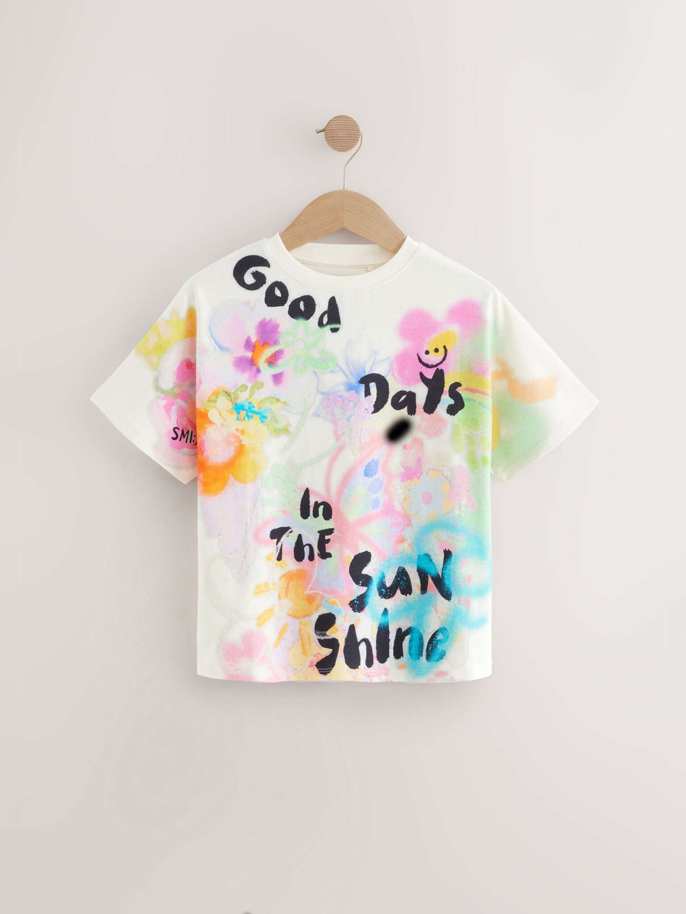 Футболка для девочки Next AH9-934, Молочный