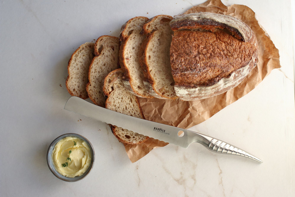 Нож кухонный для хлеба 23.5см Samura Reptile SRP-0055/K