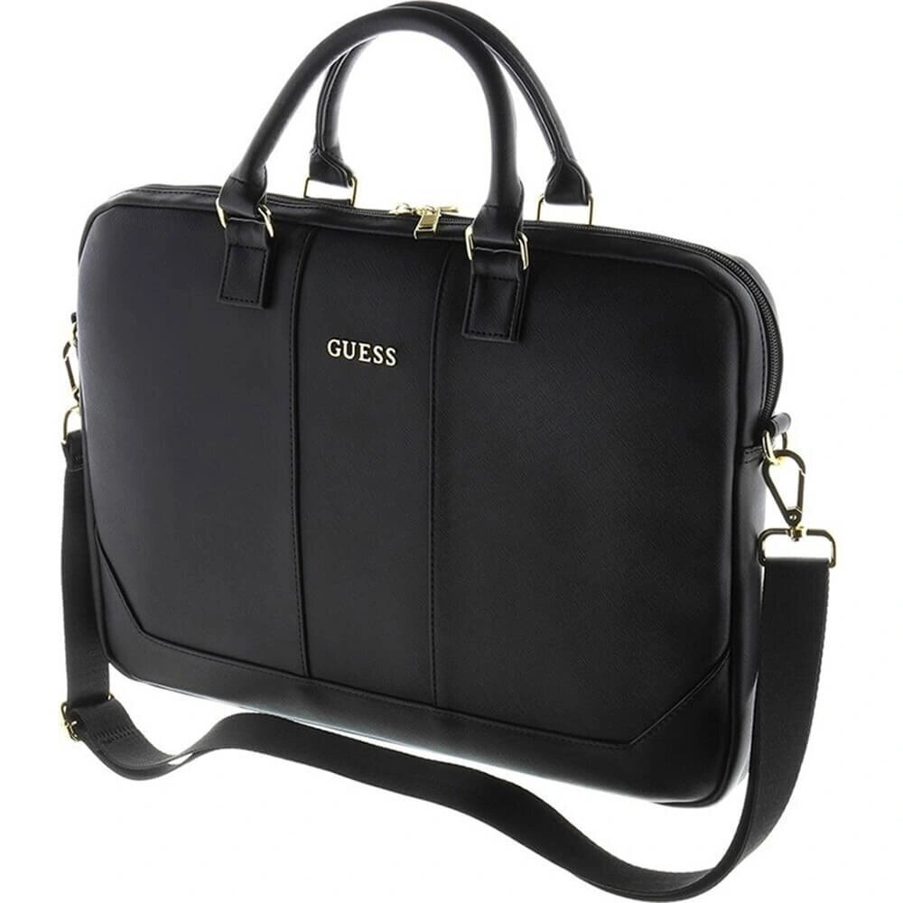 Сумка Guess Saffiano Bag для ноутбуков 13"/15"/16", Чёрная (GUCB15TBK)
