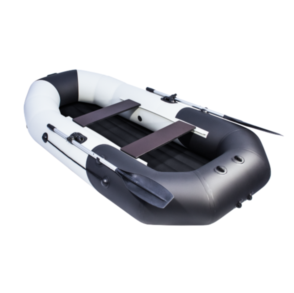 Лодка ПВХ Таймень NX 270 НД "Комби" светло-серый/черный