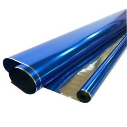 Упаковочная пленка/для цветов, металлизированная, Синий, 40 мкм, 0,7*7,5 м