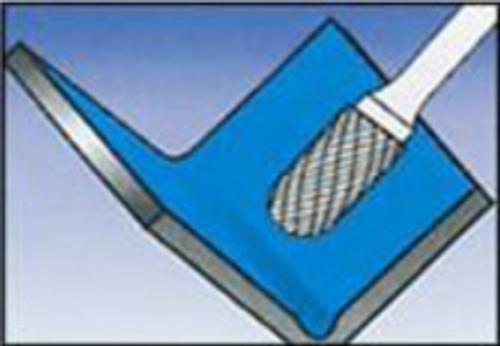 Бор-фреза тв.спл.  цилиндрическая  с радиусным торцом (тип С) C0616F06