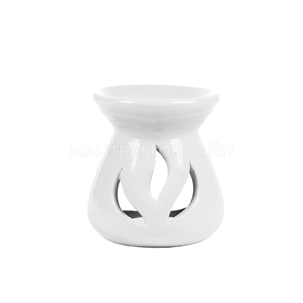 Аромалампа Вазочка 3 лепестка цвет белый 6,5 x 6,5 см