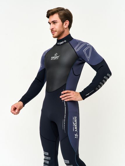 Гидрокостюм Sargan Nero 2.0 Long men 2 мм черный/темно-синий