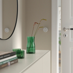 Ваза IKEA TIDVATTEN (ТИДВАТТЕН), Зеленый, 17 см
