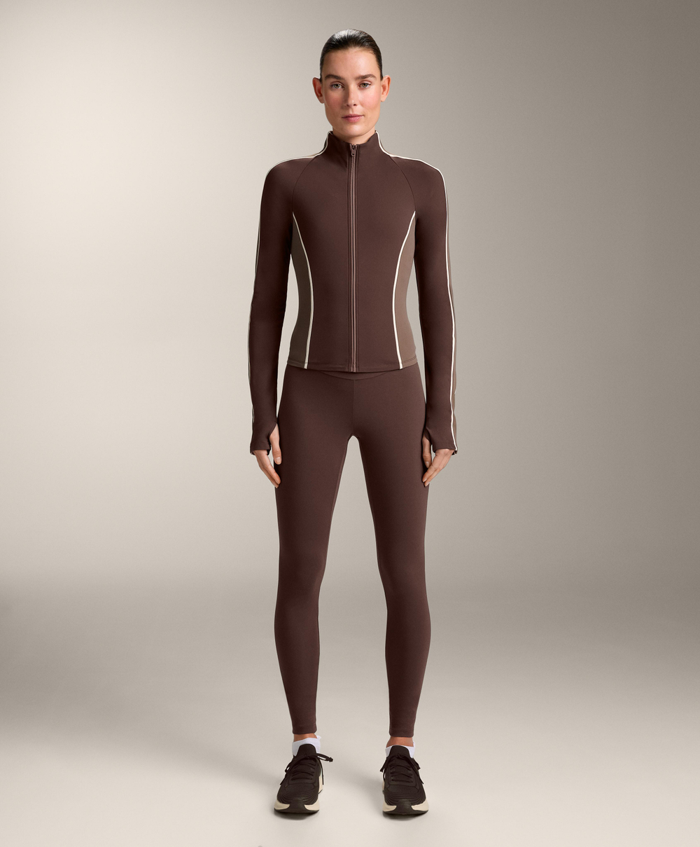 Oysho Легкая и теплая высокотехнологичная куртка, коричневый