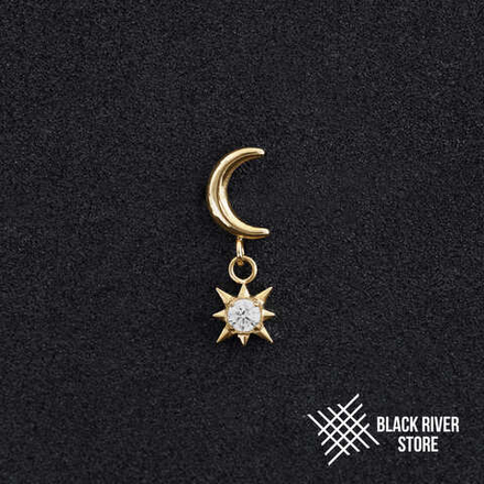 Pendant Vesper Crystal PVD Yellow