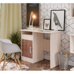 Стол компьютерный № 4 Ясень шимо светлый / Ясень шимо темный