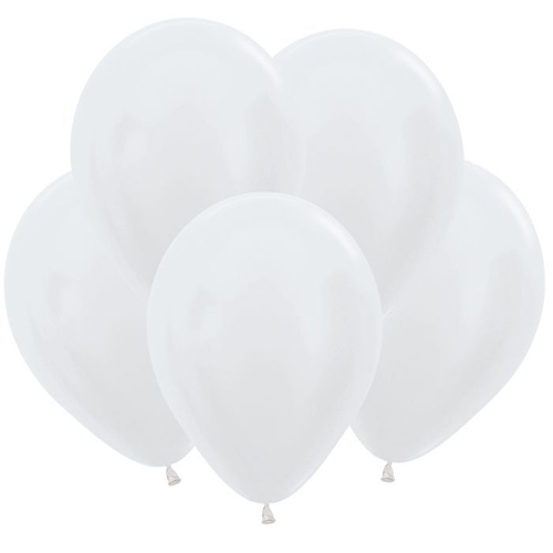 Шар 12" Белый, Перламутр / White 405 Sp