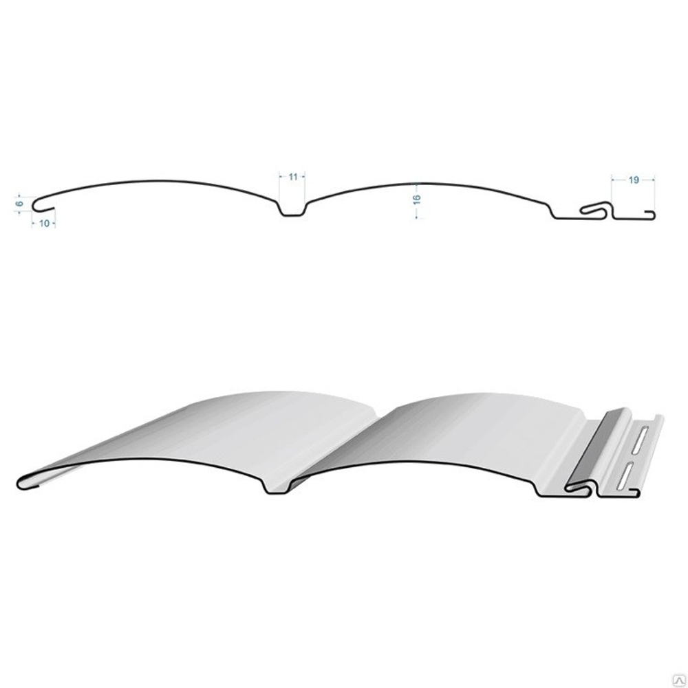 Сайдинг Docke Lux Блок-хаус D4.7T Орех 3600 мм