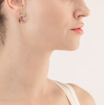 Серьги-пусеты Coeur de Lion Multicolour Silver 0131/21-1517