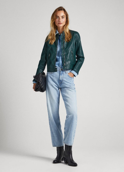 Куртка утепленная женская PEPE JEANS QUILTED SHOULDER BIKER JACKET