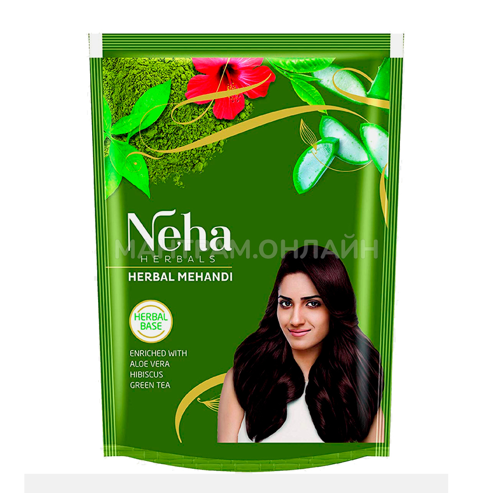 Хна для волос Neha Herbal Mehandi с травами цвет натуральный рыжий 500 г