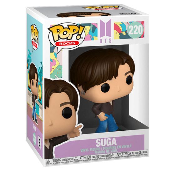 Фигурка Funko POP! Rocks BTS Dynamite Suga (220) 48109 / Фигурка в виде музыканта группы "BTS", Мин Юнги