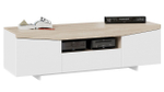 Тумба под телевизор напольная Белый Ясень/Дуб Сонома 160х45х48 см