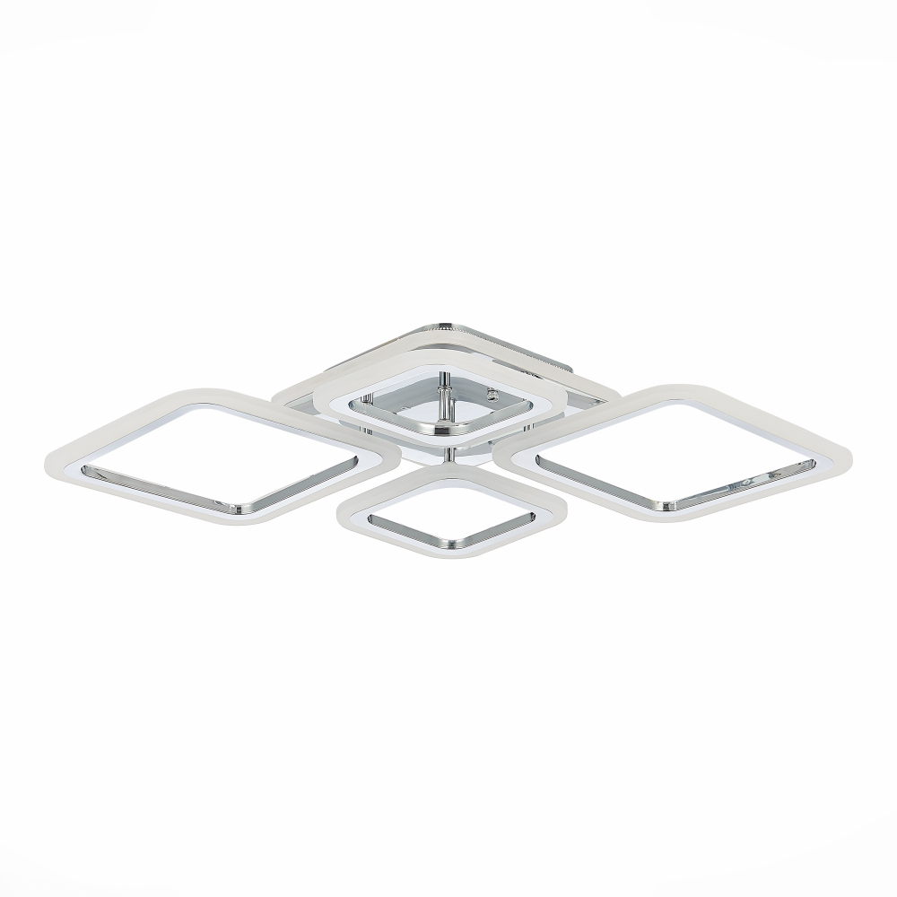 SLE500112-04RGB Светильник потолочный Хром/Белый LED 1*88W RGB 8W 3000-6000K SAMURO