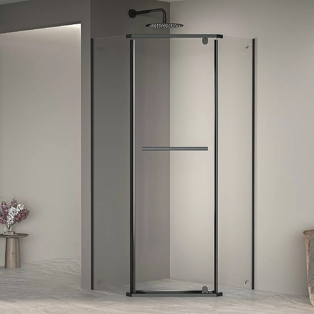 Душевой уголок RGW Passage PA-82B 100x100 41088200-14 стекло прозрачное/профиль черный