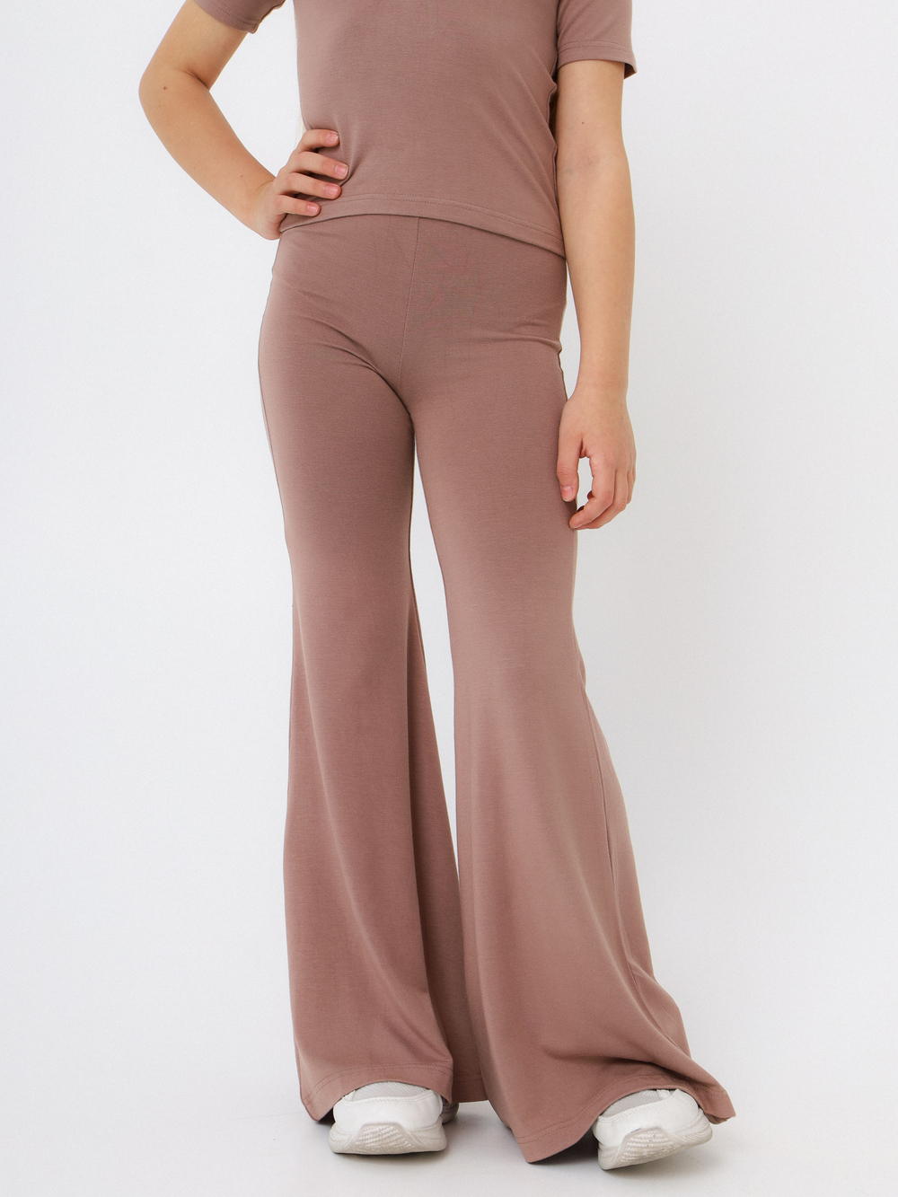 Брюки-клеш Вискоза, капучино