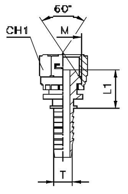 Фитинг DN 06 DKM (Г) 16x1.5