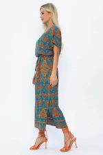 Платье Вистерия (лазурно-оранжевое) П13908-5М LT Collection