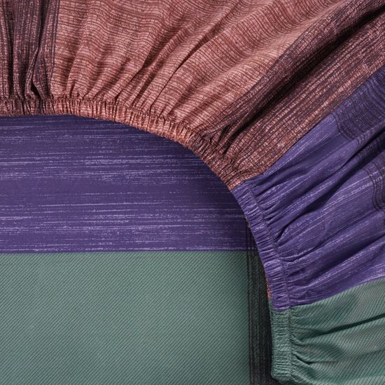 Простыня на резинке  Нургуль  120x200х30 , полисатин  DOMTEKC