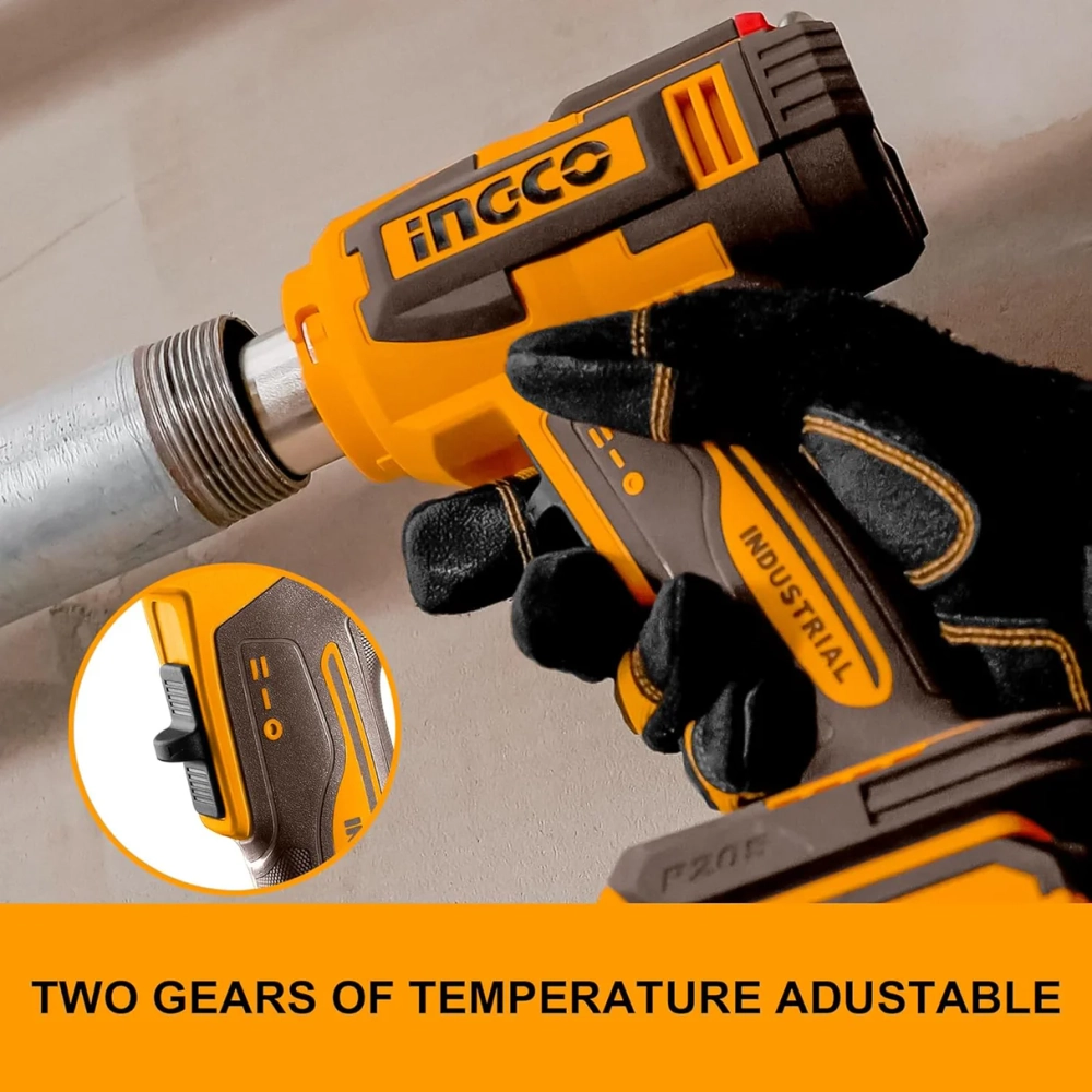 Фен аккумуляторный INGCO HGLI20065 INDUSTRIAL 20 В