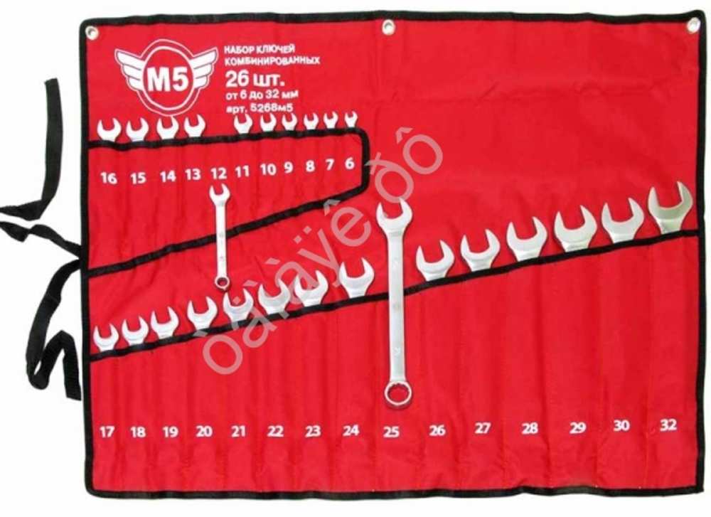 Набор ключей комбинированных 26пр.(6-36мм) в сумке М5 5268м5