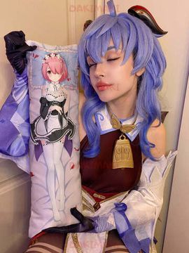 Мини дакимакура Рам и Рем из Re:Zero. Жизнь с нуля в альтернативном мире арт. M0896, 60х20 см