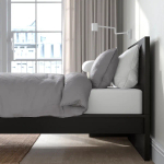 Каркас кровати, высокий - IKEA MALM, 200х90 см, черный, МАЛЬМ ИКЕА