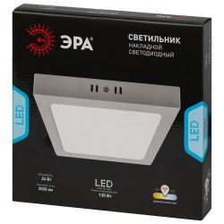 Светильник светодиодный ЭРА LED 20-24-4K накладной квадратный 24Вт 4000К