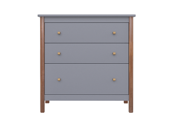 Комод Classic 3 ящика (серый)