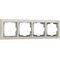Рамка на 4 поста Werkel Snabb W0041903 слоновая кость/хром 4690389160912