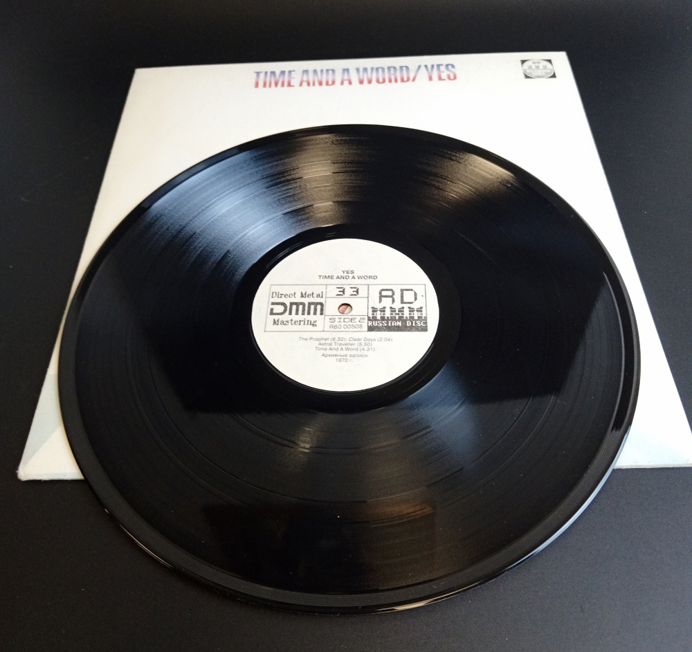 LP Yes – Time And A Word. Виниловая пластинка 12 дюймов. Русский диск 1991 год