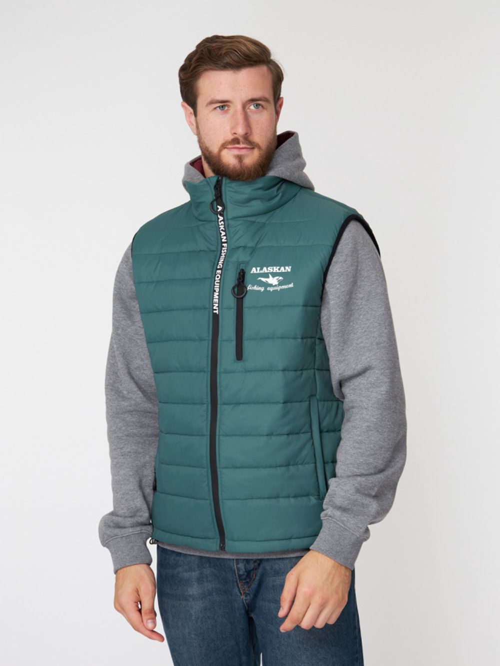 Жилет Alaskan Juneau Vest Green  M утепл.стеганый