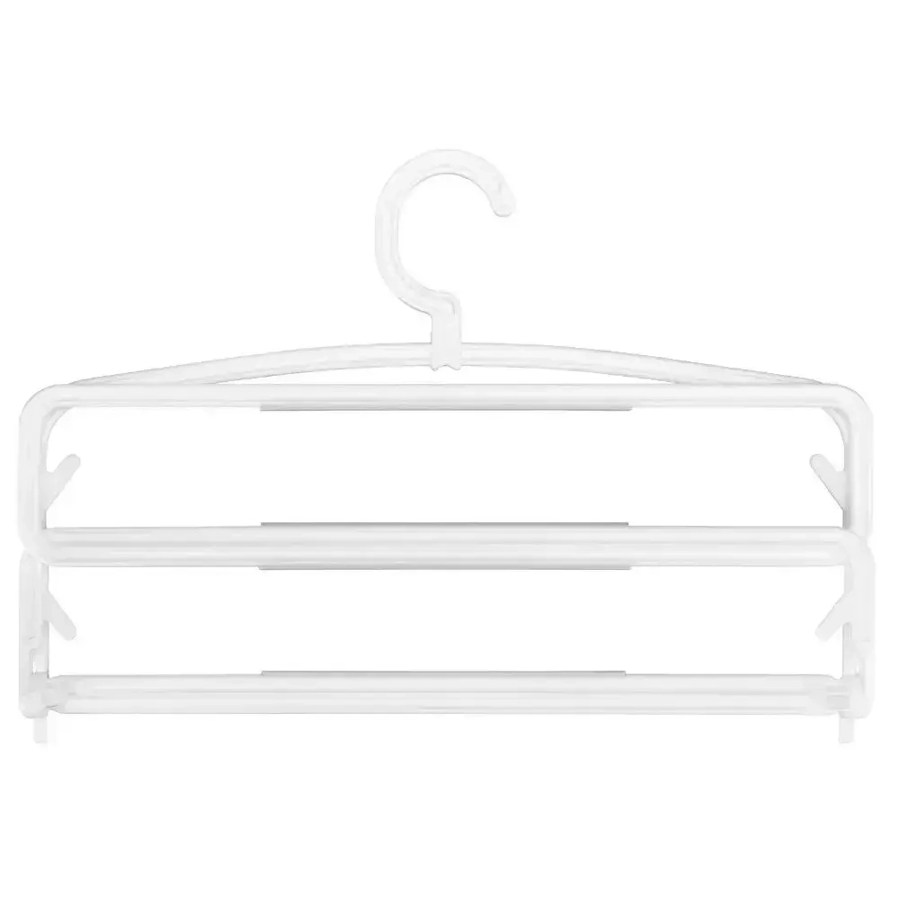 Вешалка антискользящая Daily многоуровневая, с поворотным крючком, складная для брюк/юбок,