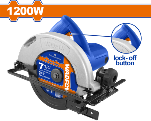 Циркулярная пила 1200 Вт, 185 мм (2) WADFOW WCW1512001