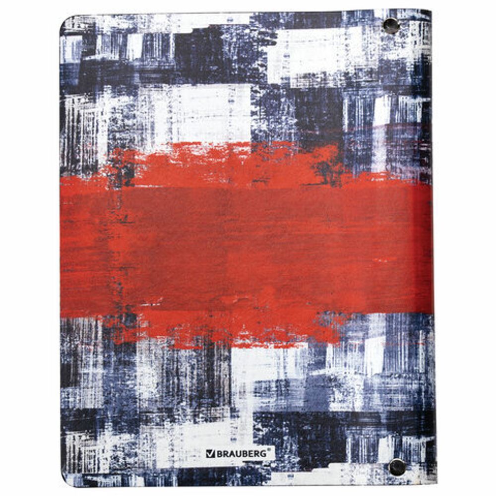 Тетрадь на кольцах А5 (180х220 мм), 80 л., под кожу, BRAUBERG VISTA, "Canvas", 112135