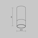 Уличный потолочный светильник Outdoor O499CL-L5B3K