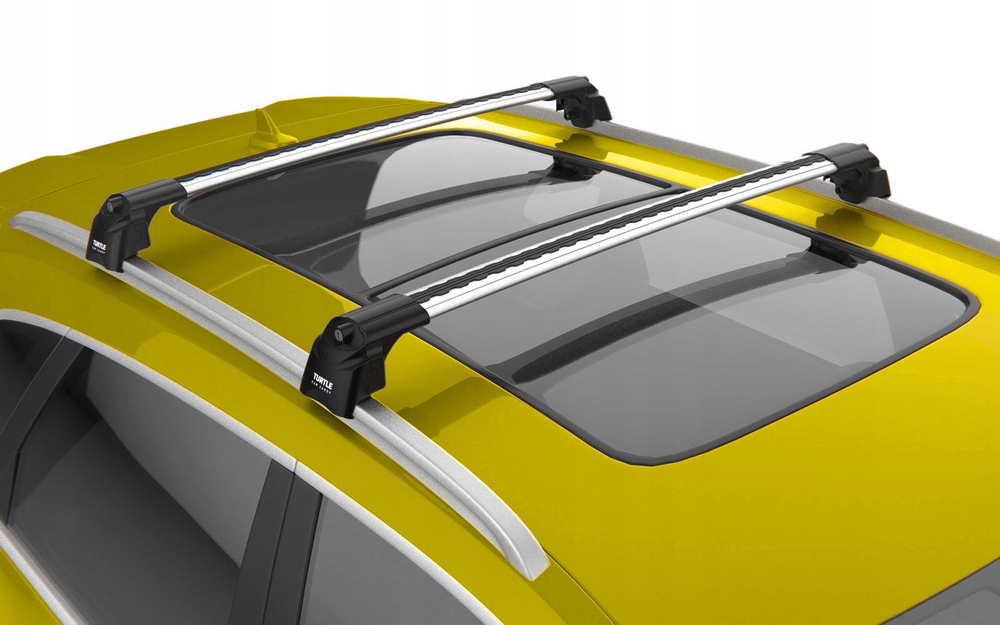 Багажник Turtle Air 2 Silver 106 см на низкие рейлинги серебро цвет