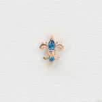 Fleur-de-Auris tops with colored gems