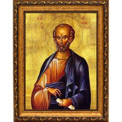 Симон Зилот Кананит Святой Апостол. Икона на холсте.