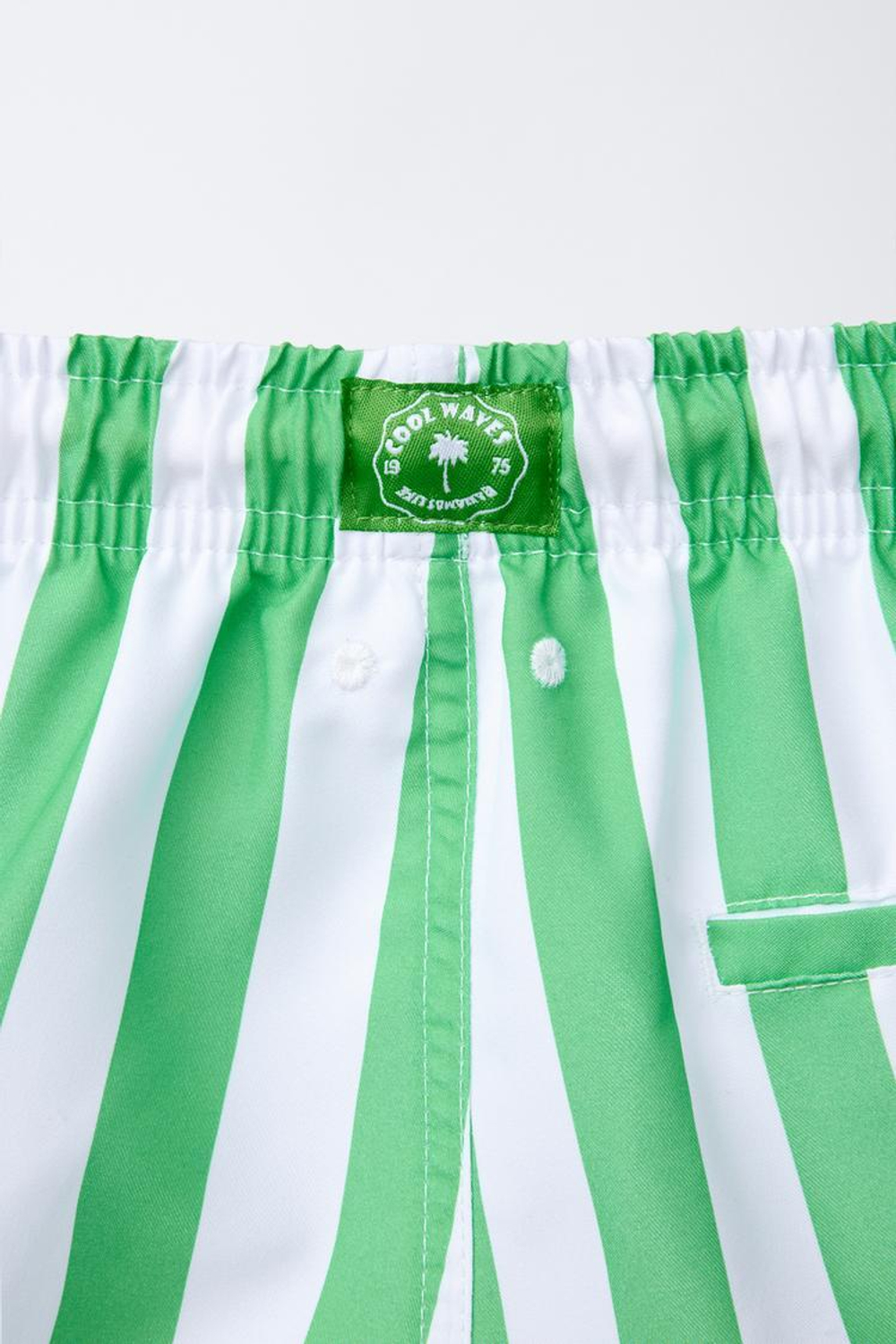 ZARA ПЛАВКИ В ПОЛОСКУ, ЗЕЛЕНЫЙ