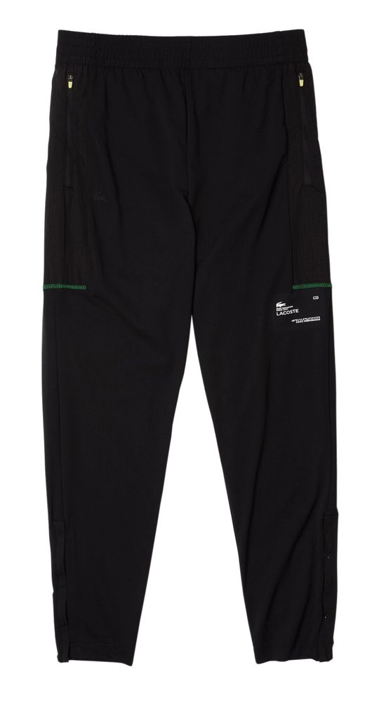 Теннисные брюки Lacoste SPORT Men Zip Pockets Tapered Tracksuit Trousers - black/white