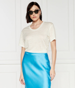 Льняная футболка Sams\u00f8e Sams\u00f8e - экрю(F24100141)