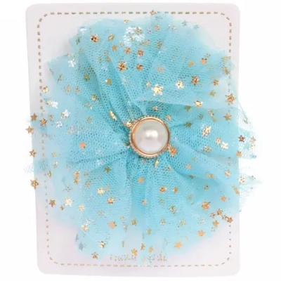 Зажим для волос «Жемчужина”, микс 6 цветов, 9см