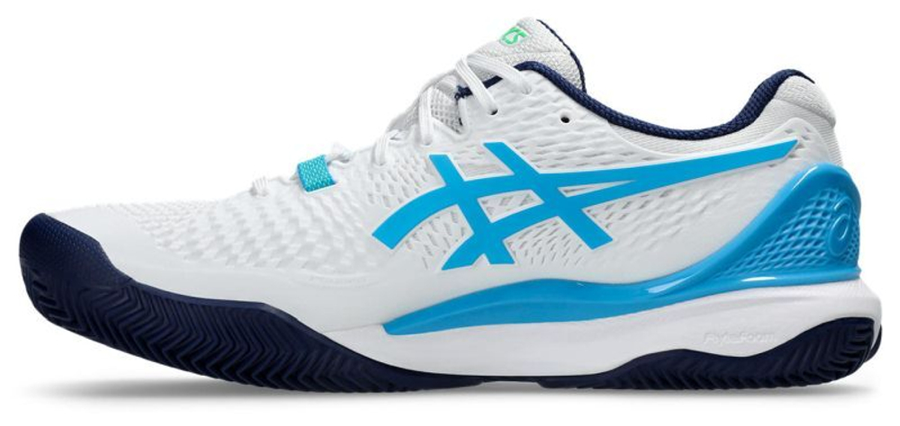 Теннисные кроссовки Asics Gel-Resolution 9 Clay - White, Бирюзовый