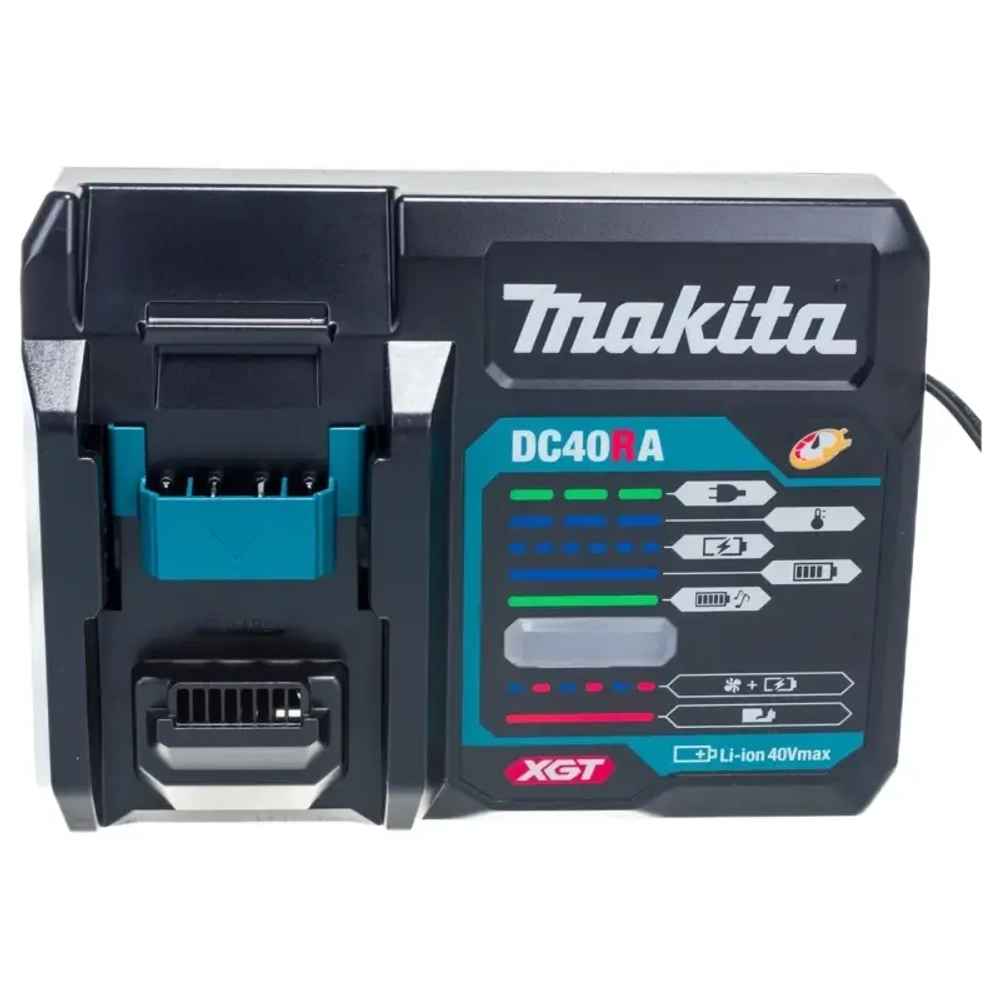 Makita GA012GM201 машина шлифовальная угловая аккумуляторная (2 x 4 Ач, ЗУ)