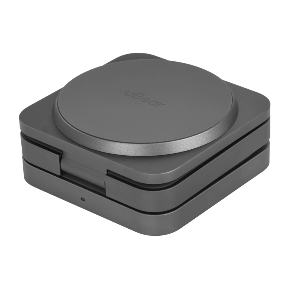 Складная зарядная станция MagSafe uBear Balance Ultra для iPhone, Apple Watch и AirPods (Qi2) Беспроводная зарядка: Qi 15 Вт, Qi 5 Вт, магнитное крепление для быстрой зарядки Apple Watch (Qi 5 Вт). Проводная зарядка: нет. Сертификация Qi2. Есть LED-индика