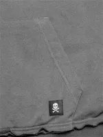 Толстовка Hardlunch Crew с коротким рукавом меланж серая